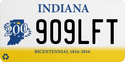 IN license plate 909LFT
