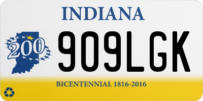 IN license plate 909LGK