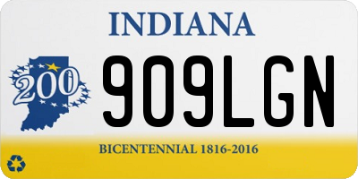 IN license plate 909LGN