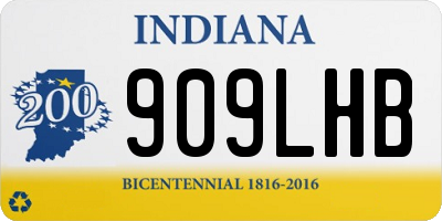 IN license plate 909LHB