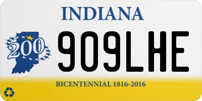 IN license plate 909LHE