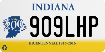 IN license plate 909LHP