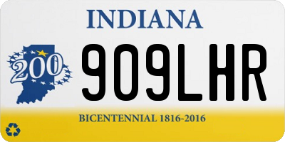 IN license plate 909LHR