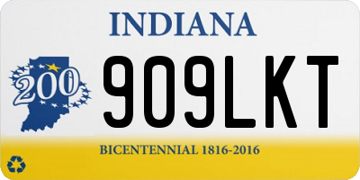 IN license plate 909LKT
