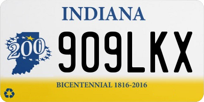 IN license plate 909LKX