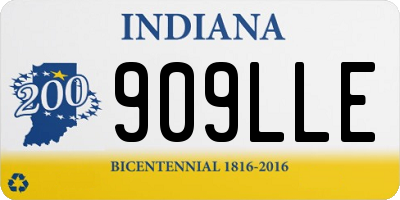 IN license plate 909LLE