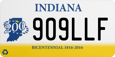 IN license plate 909LLF