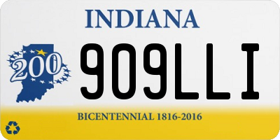 IN license plate 909LLI