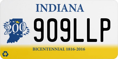 IN license plate 909LLP