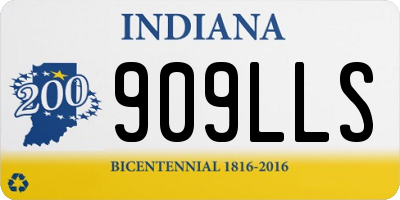 IN license plate 909LLS