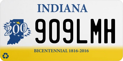 IN license plate 909LMH