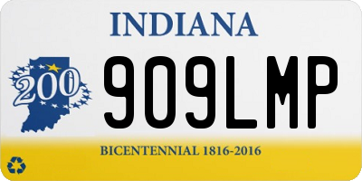 IN license plate 909LMP