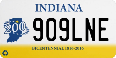 IN license plate 909LNE
