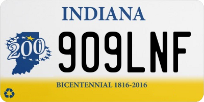 IN license plate 909LNF