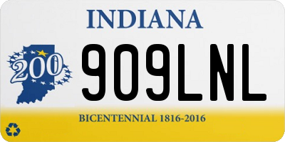 IN license plate 909LNL