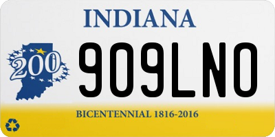 IN license plate 909LNO