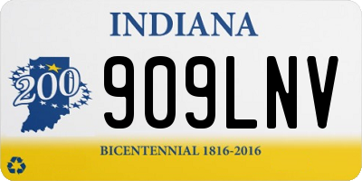 IN license plate 909LNV