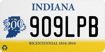 IN license plate 909LPB
