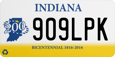 IN license plate 909LPK