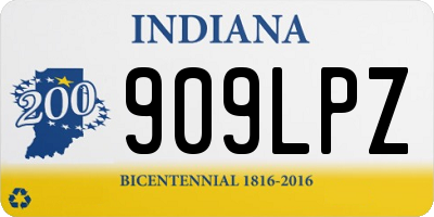 IN license plate 909LPZ