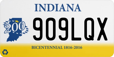 IN license plate 909LQX