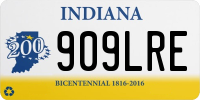 IN license plate 909LRE