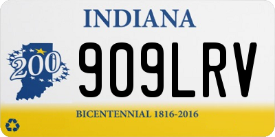IN license plate 909LRV