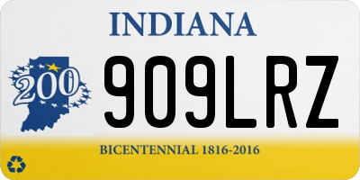 IN license plate 909LRZ