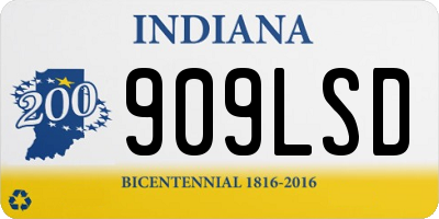 IN license plate 909LSD