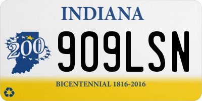 IN license plate 909LSN