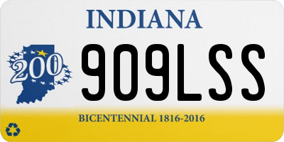 IN license plate 909LSS