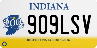 IN license plate 909LSV