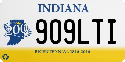 IN license plate 909LTI