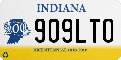 IN license plate 909LTO