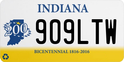 IN license plate 909LTW