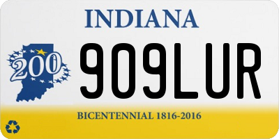 IN license plate 909LUR