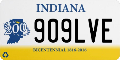 IN license plate 909LVE