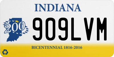 IN license plate 909LVM