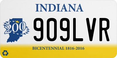 IN license plate 909LVR