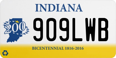 IN license plate 909LWB