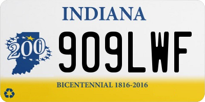 IN license plate 909LWF