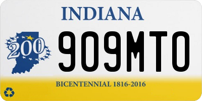 IN license plate 909MTO