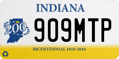 IN license plate 909MTP
