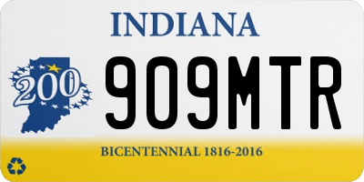IN license plate 909MTR