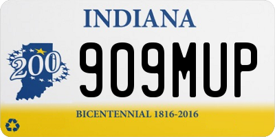 IN license plate 909MUP
