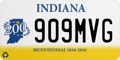 IN license plate 909MVG
