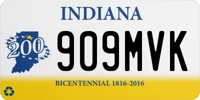 IN license plate 909MVK