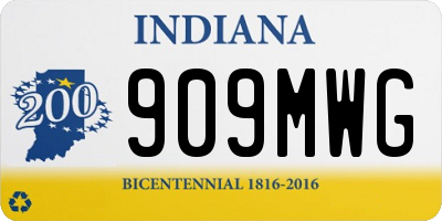 IN license plate 909MWG