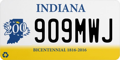 IN license plate 909MWJ