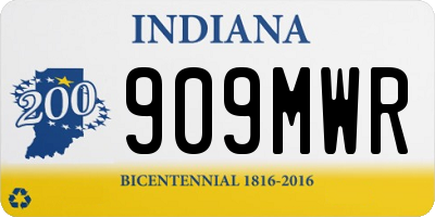 IN license plate 909MWR
